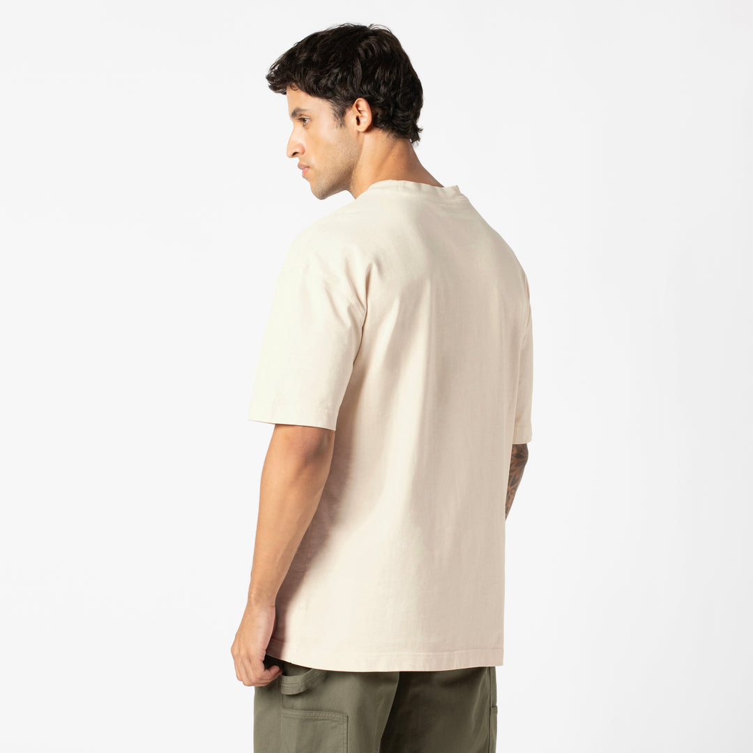 Boxy Tee Bone back on model