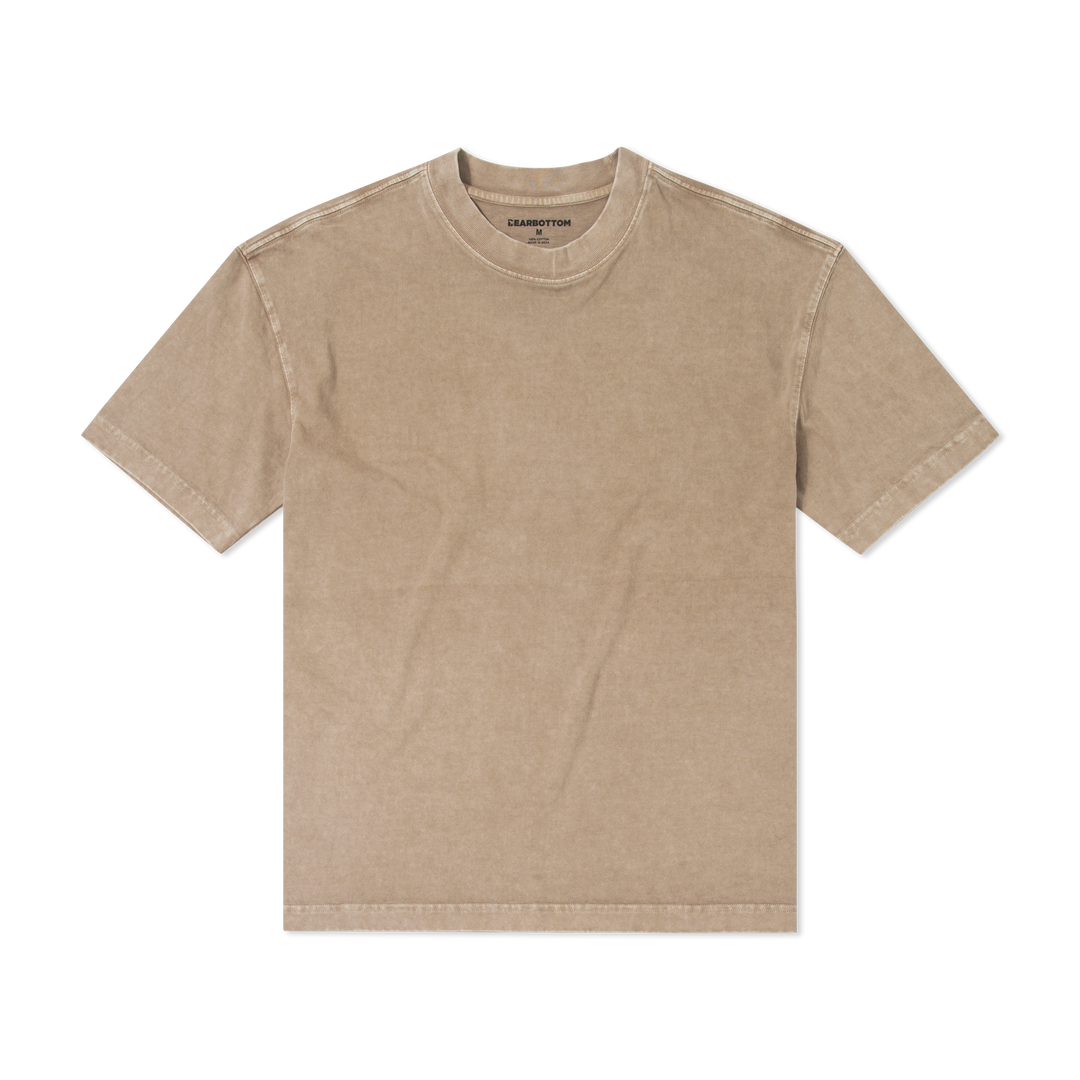 Boxy Tee Driftwood front flat