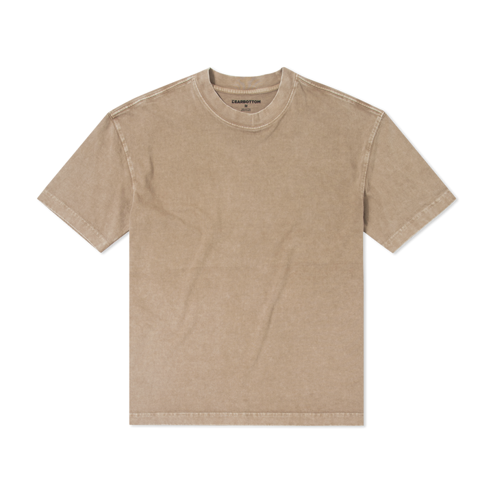 Boxy Tee Driftwood front flat