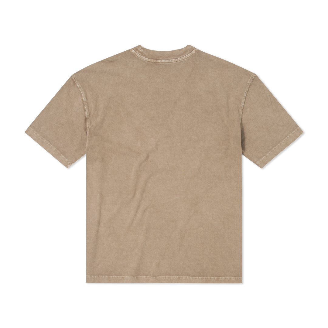Boxy Tee Driftwood back flat