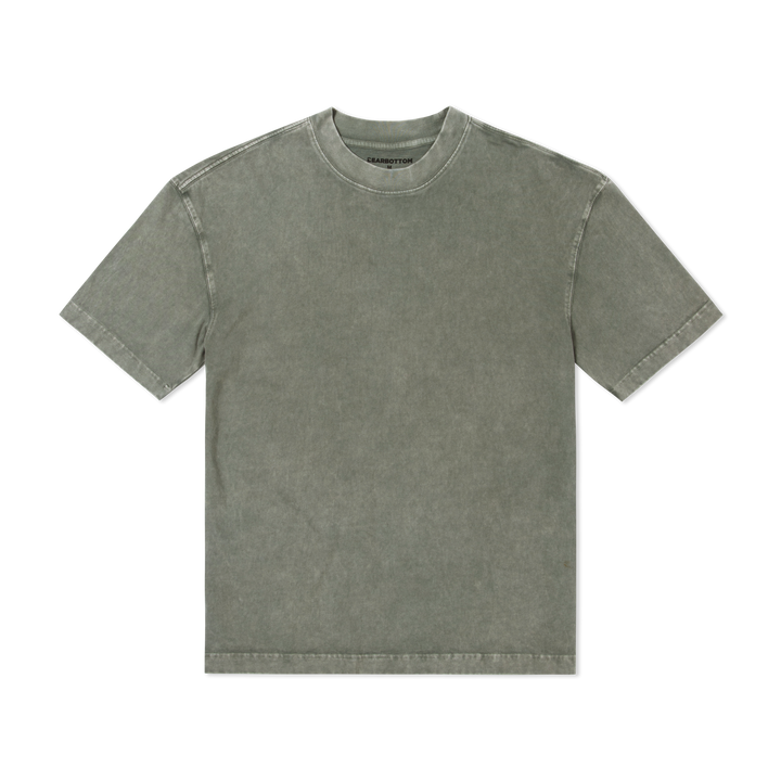 Boxy Tee Graphite flat front