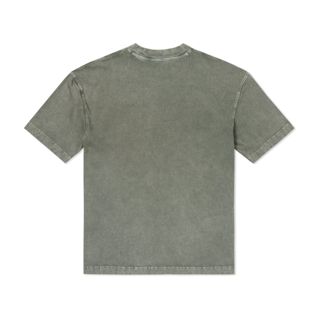 Boxy Tee Graphite back flat