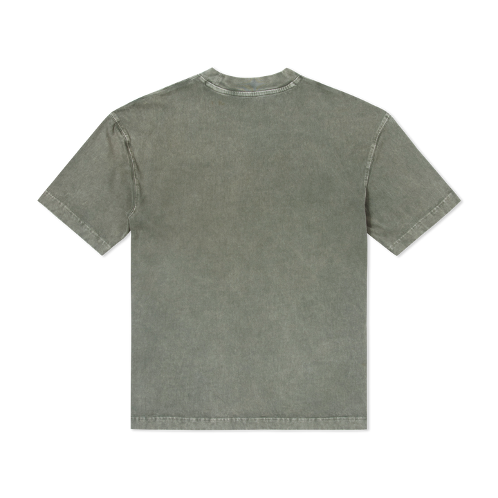 Boxy Tee Graphite back flat