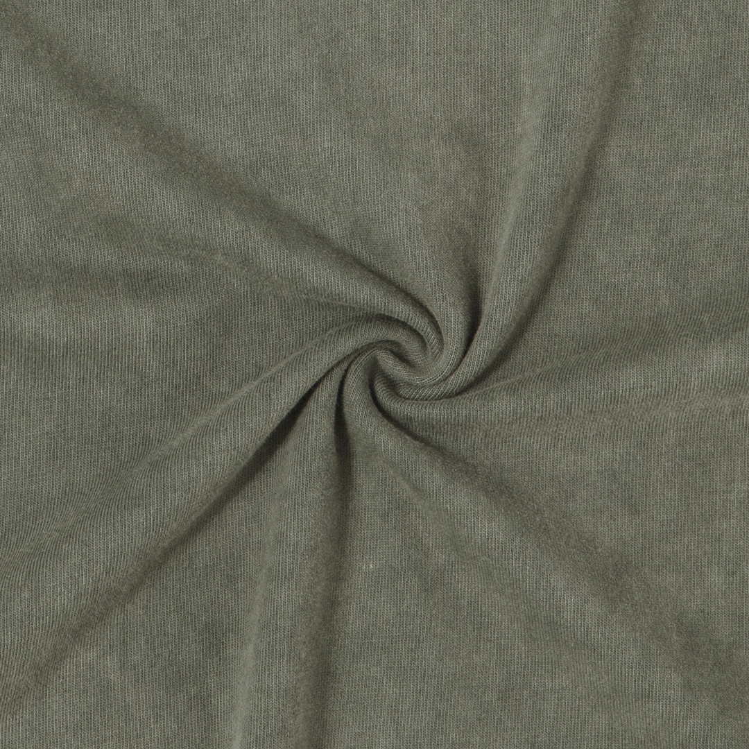 Boxy Tee Graphite fabric detail