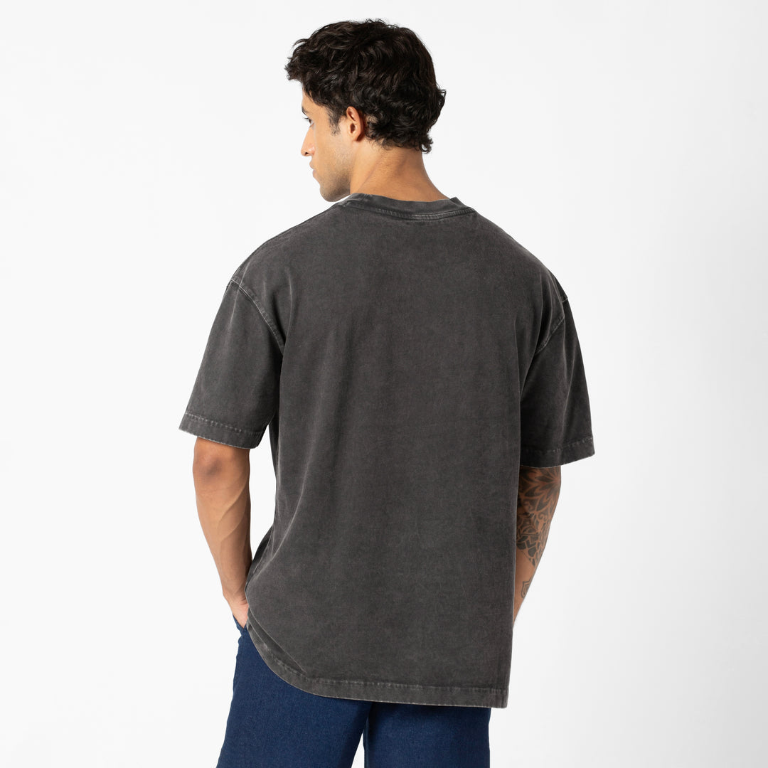 Boxy Tee Shadow back on model