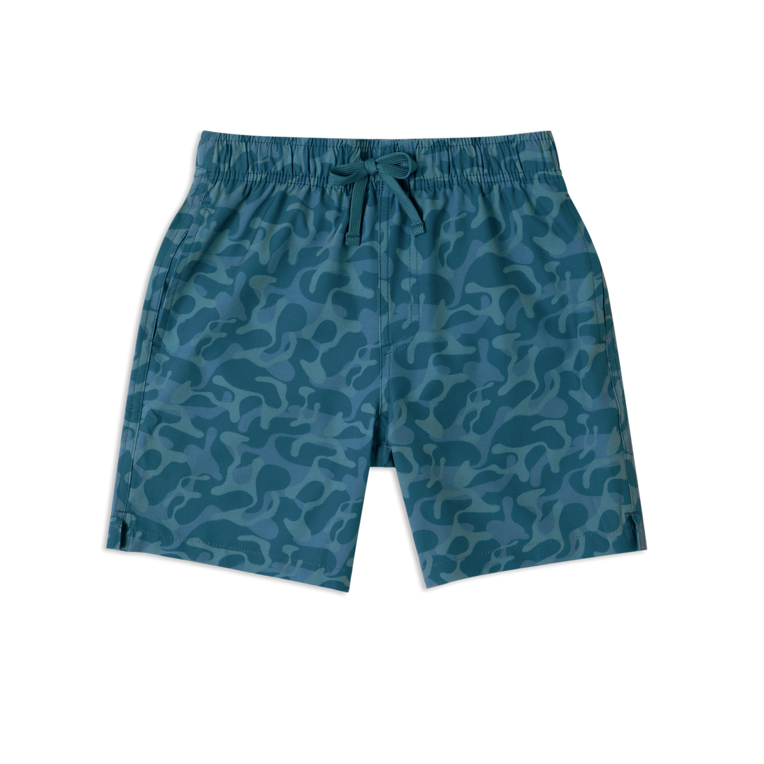 Boys Stretch Swim Ripple front with elastic waistband and drawstring