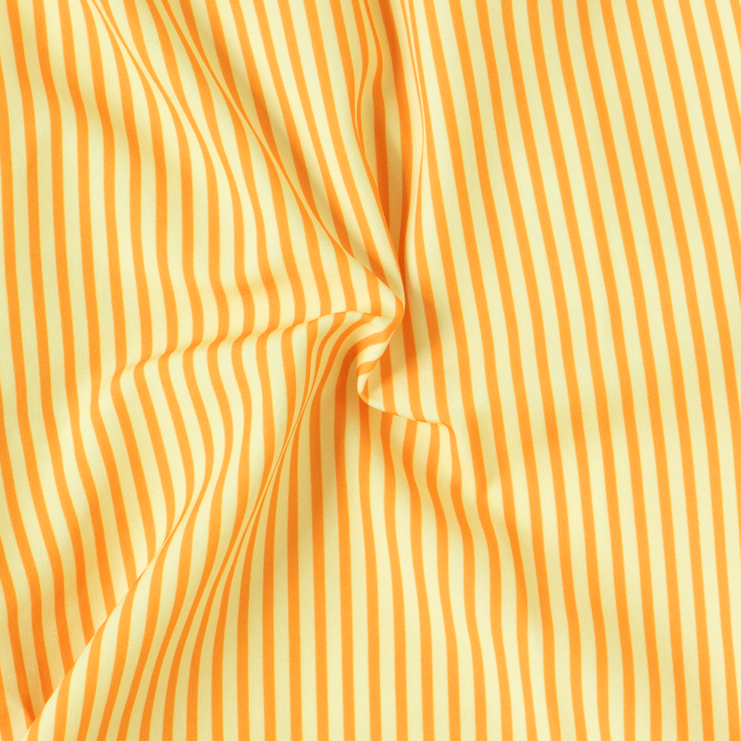 Boys Stretch Swim Sunny Stripe close up of yellow stripe print
