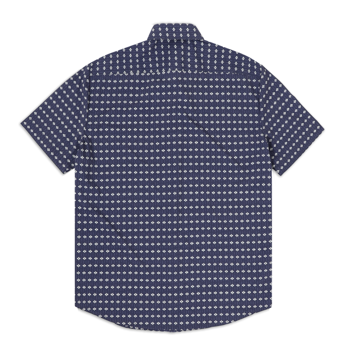 Cabana Shirt Mosaic back with short sleeve and collar