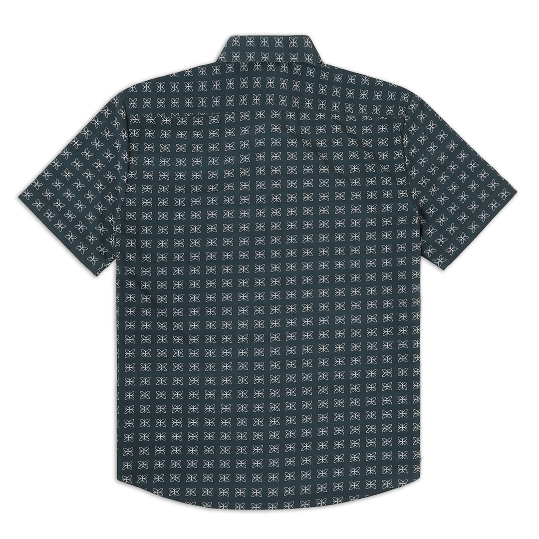 Cabana Shirt Mosaic back with short sleeves and collar