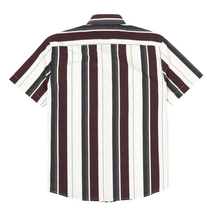 Cabana Shirt Vintage Stripe back with short sleeves and collar