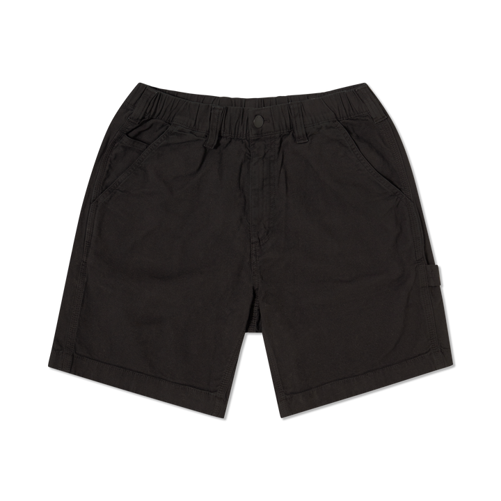 Canvas Short Black front flat