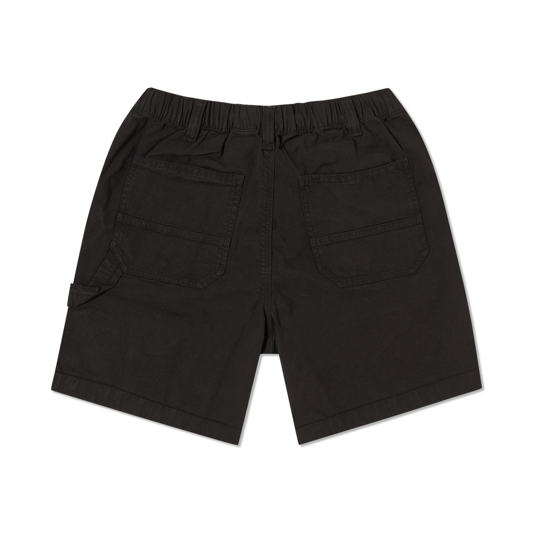 Canvas Short Black back flat