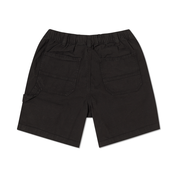 Canvas Short Black back flat