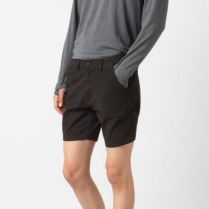 Canvas Short Black side on model