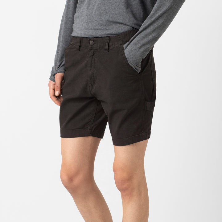 Canvas Short Black side on model