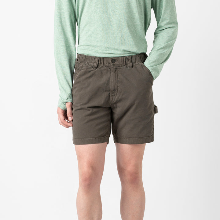 Canvas Short Coal front on model