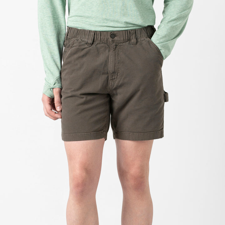 Canvas Short Coal front on model