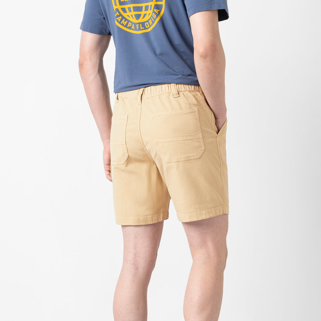 Canvas Short Dune back on model