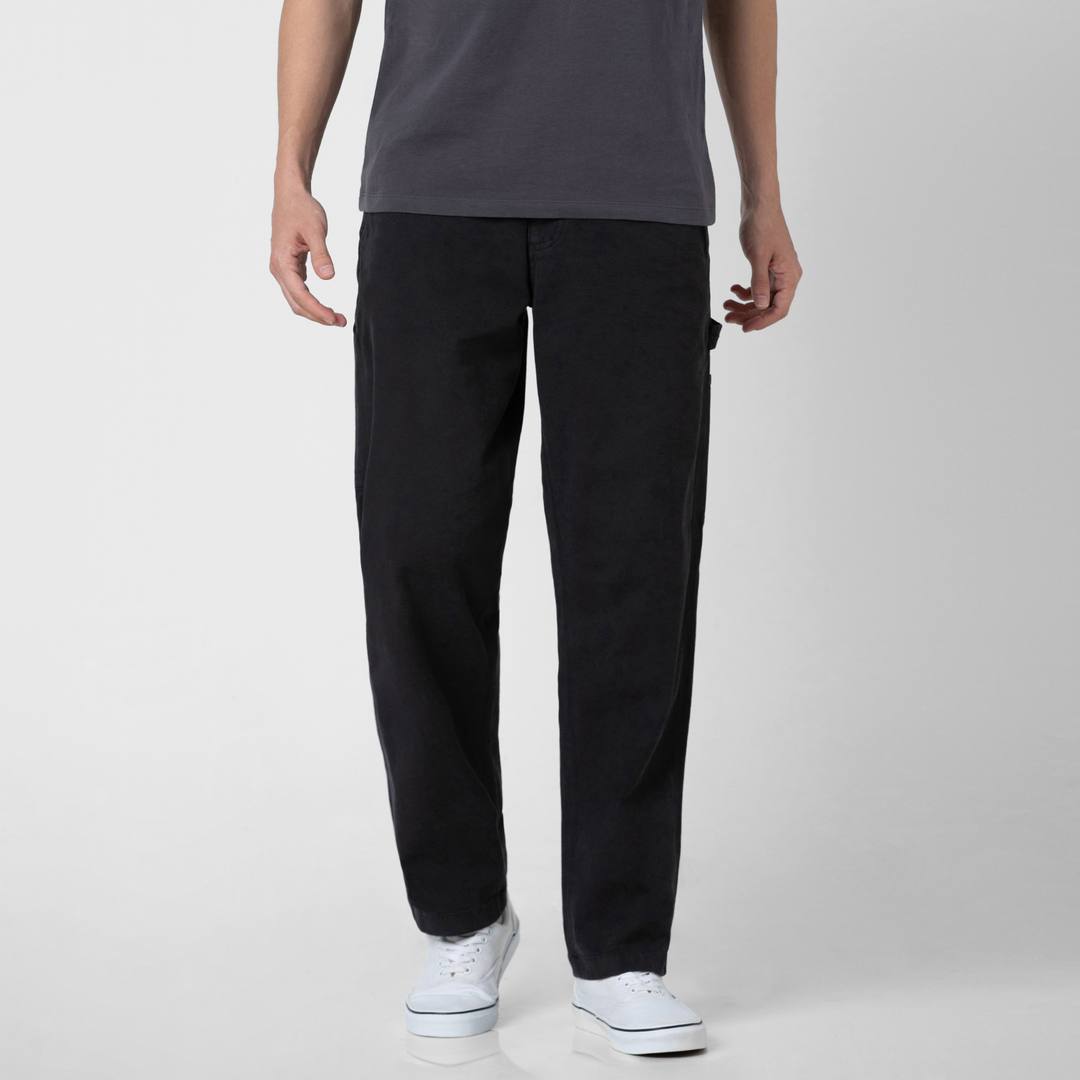 Canvas Pant Black front on model