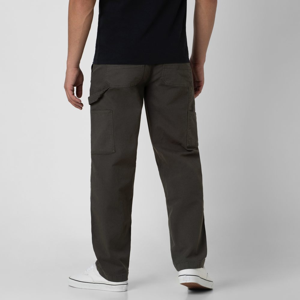 Canvas Pant Coal back on model