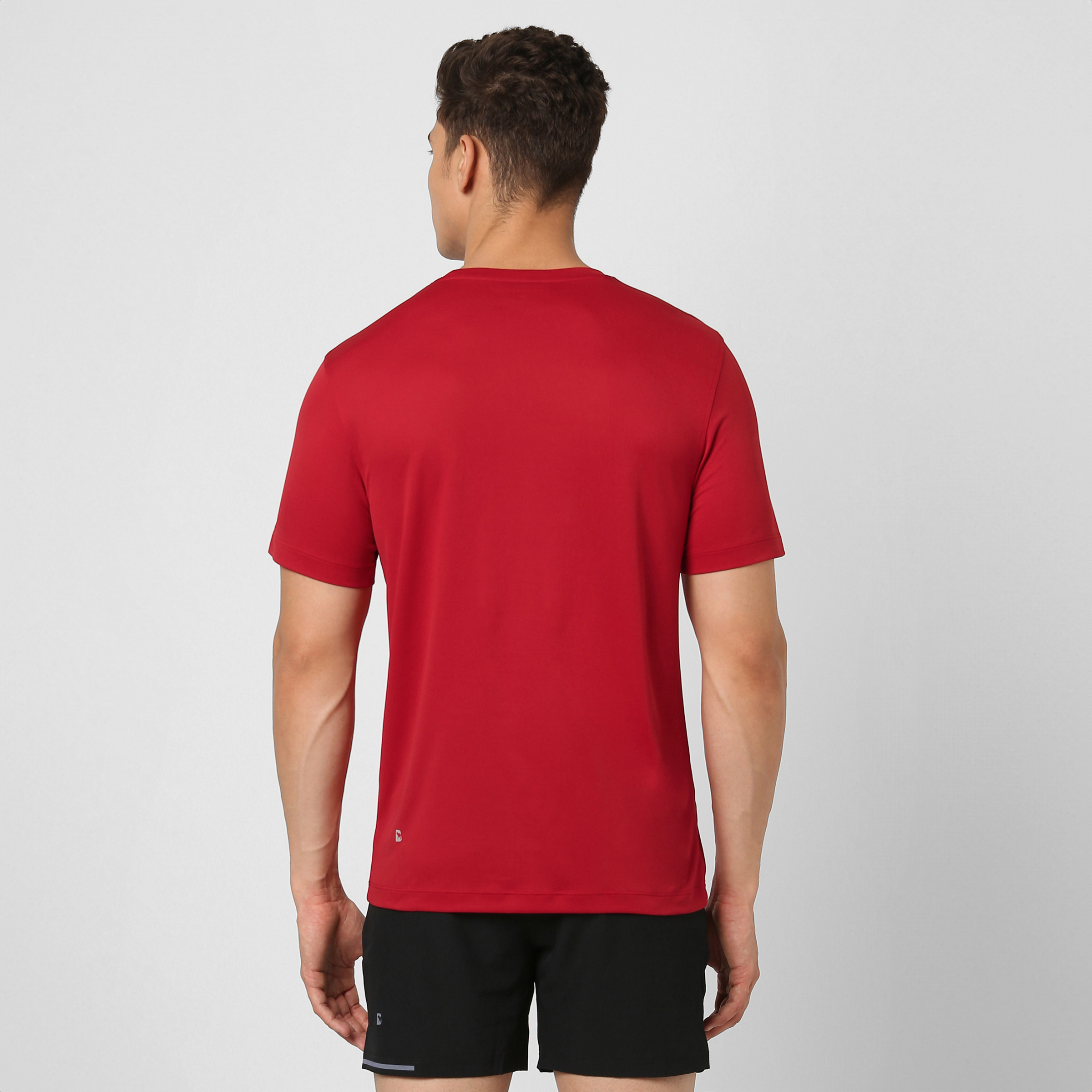 Circuit Tee Red back on model