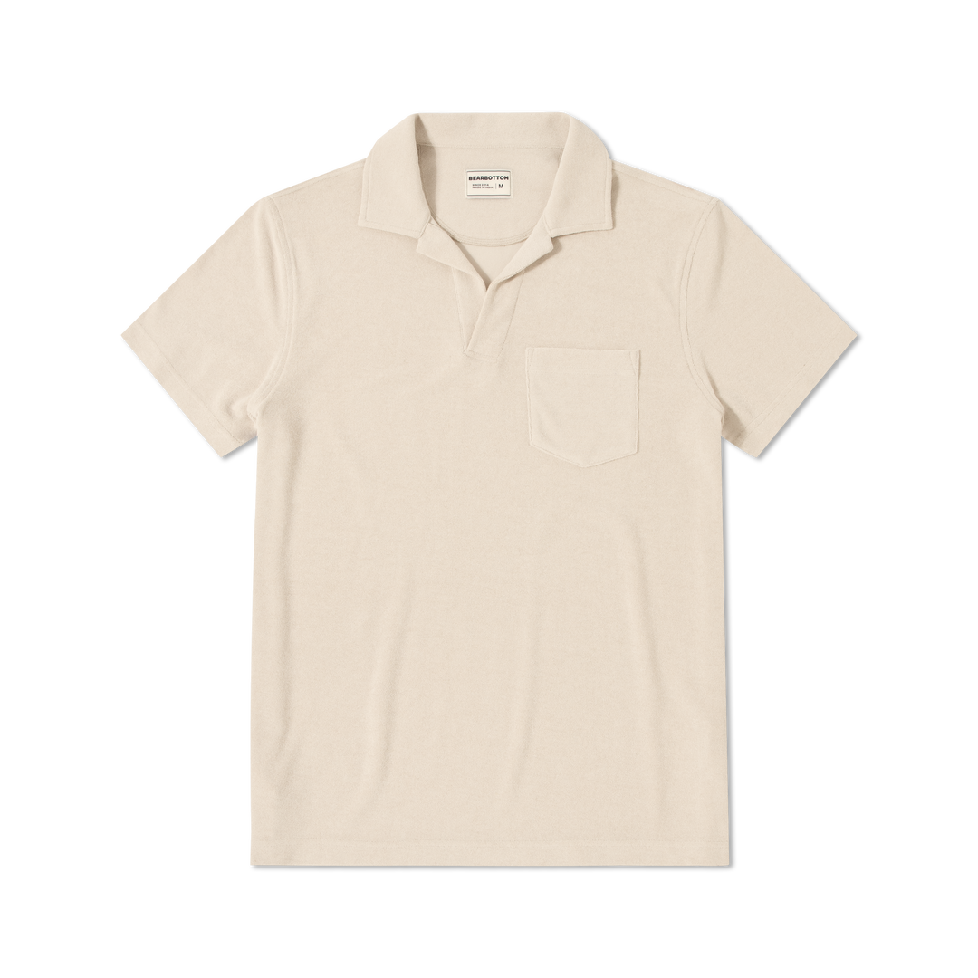 Coastal Terry Polo Bone front flat