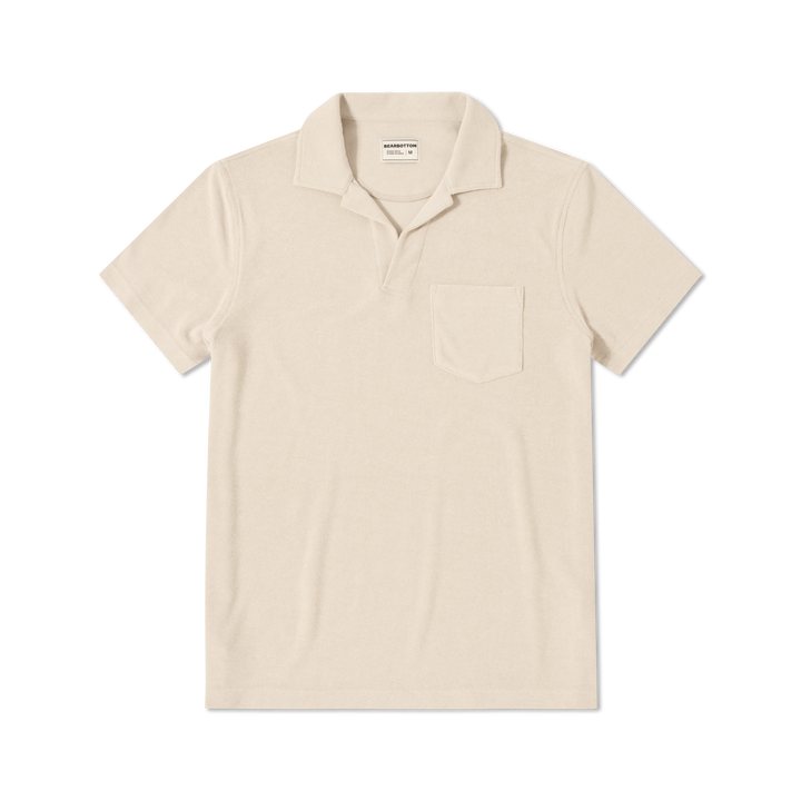Coastal Terry Polo Bone front flat