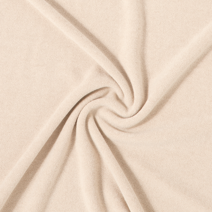 Coastal Terry Polo Bone fabric detail