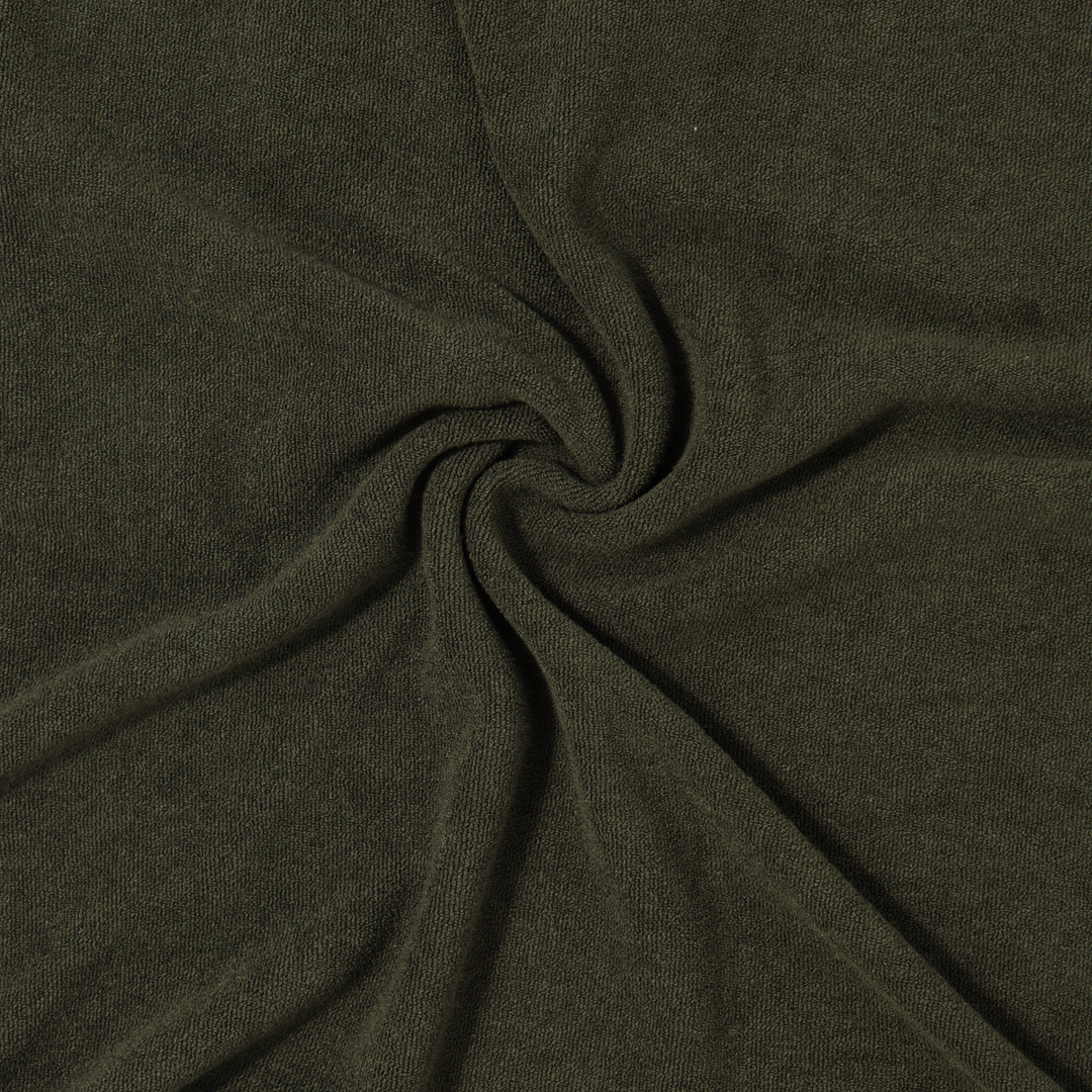 Coastal Terry Polo Dark Pine fabric detail