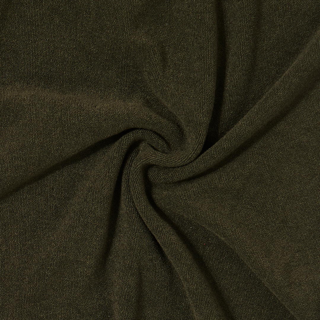 Coastal Terry Shirt Dark Pine fabric detail