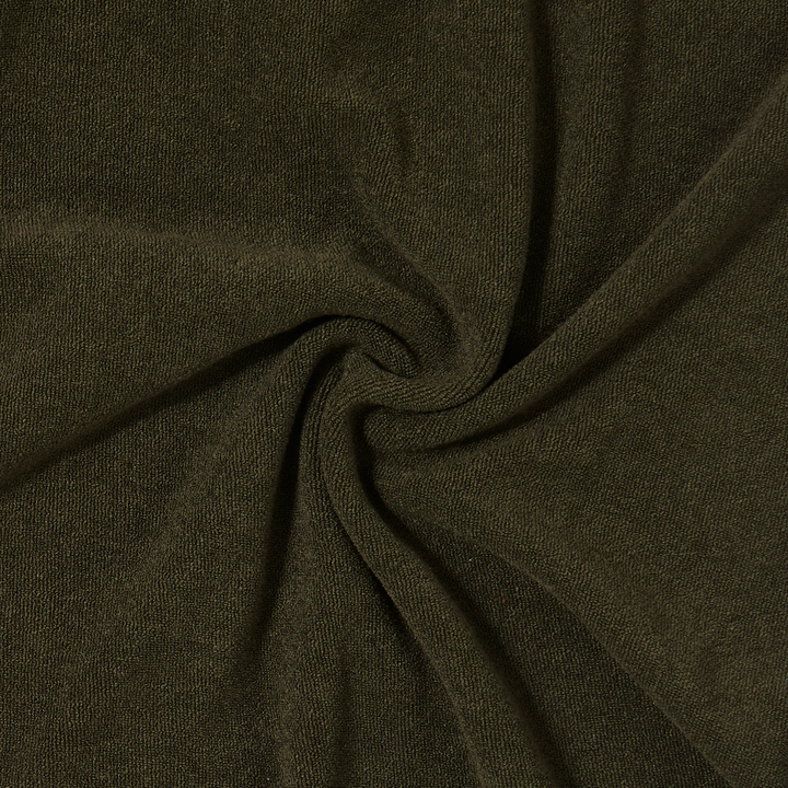 Coastal Terry Shirt Dark Pine fabric detail