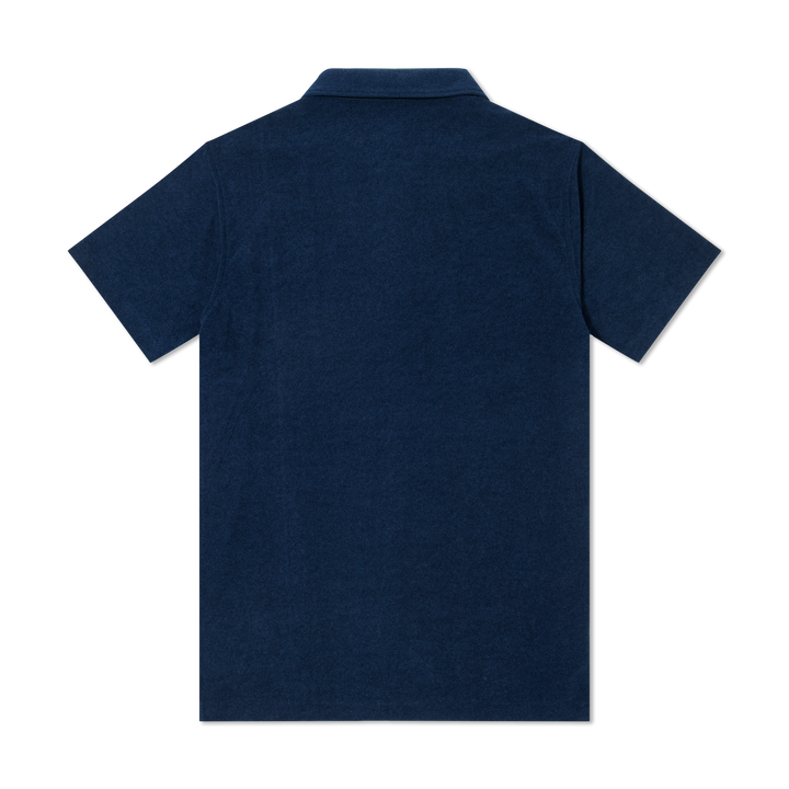 Coastal Terry Shirt Navy back flat