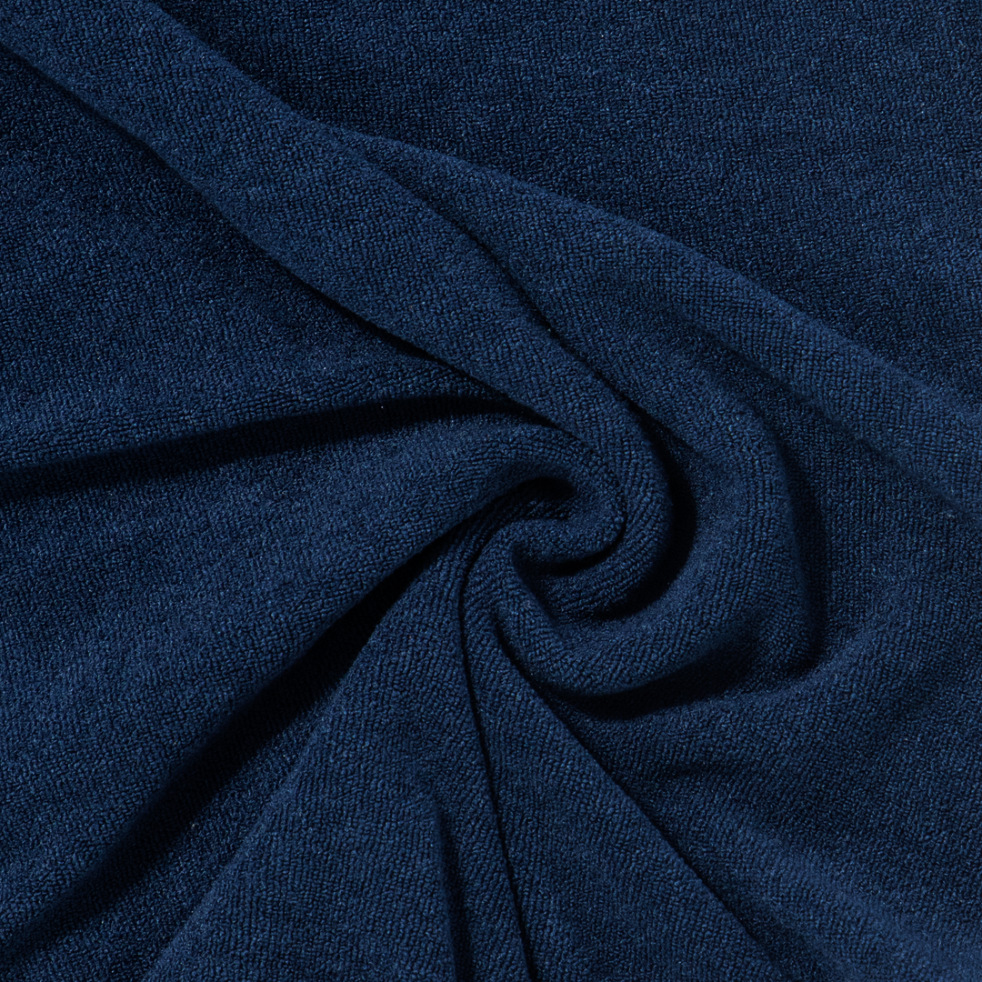 Coastal Terry Shirt Navy fabric detail