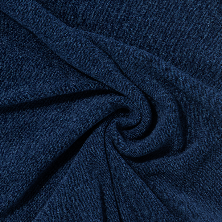 Coastal Terry Shirt Navy fabric detail