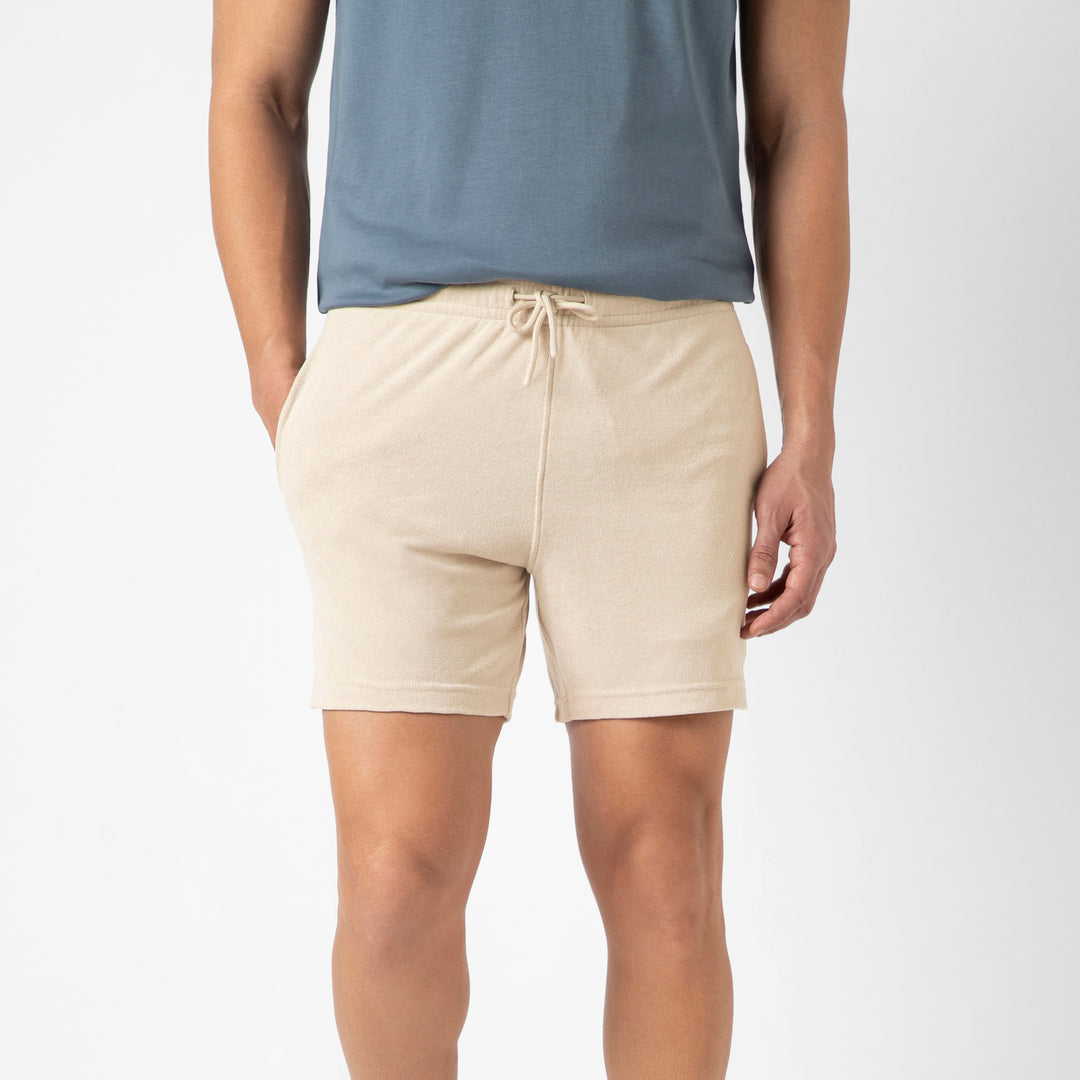 Coastal Terry Short Bone front on model