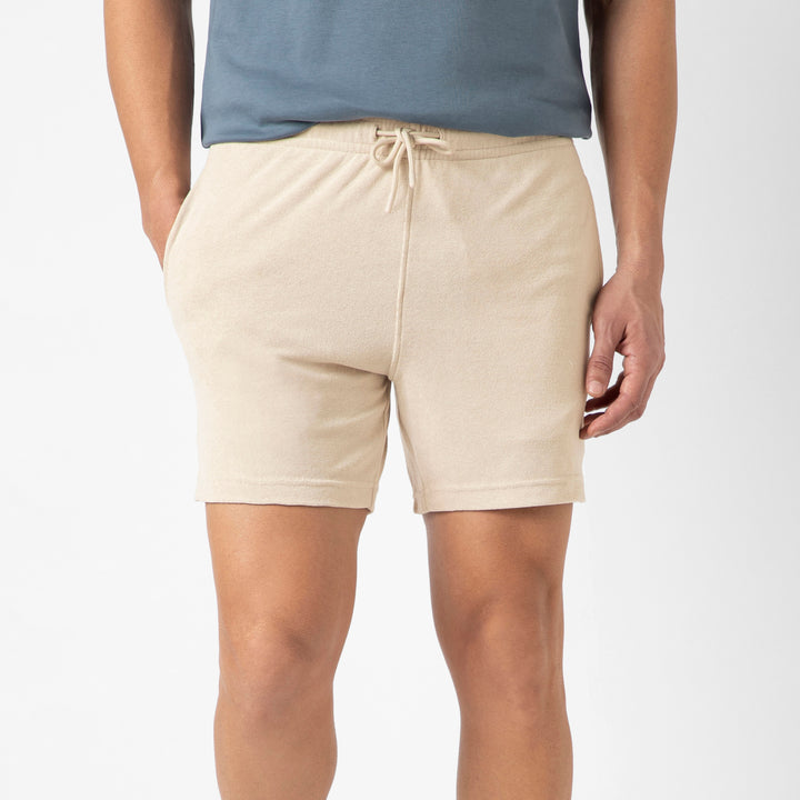 Coastal Terry Short Bone front on model