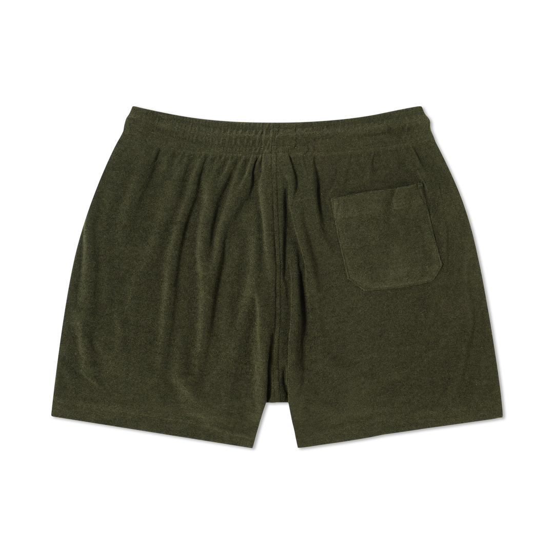 Coastal Terry Short Dark Pine back flat