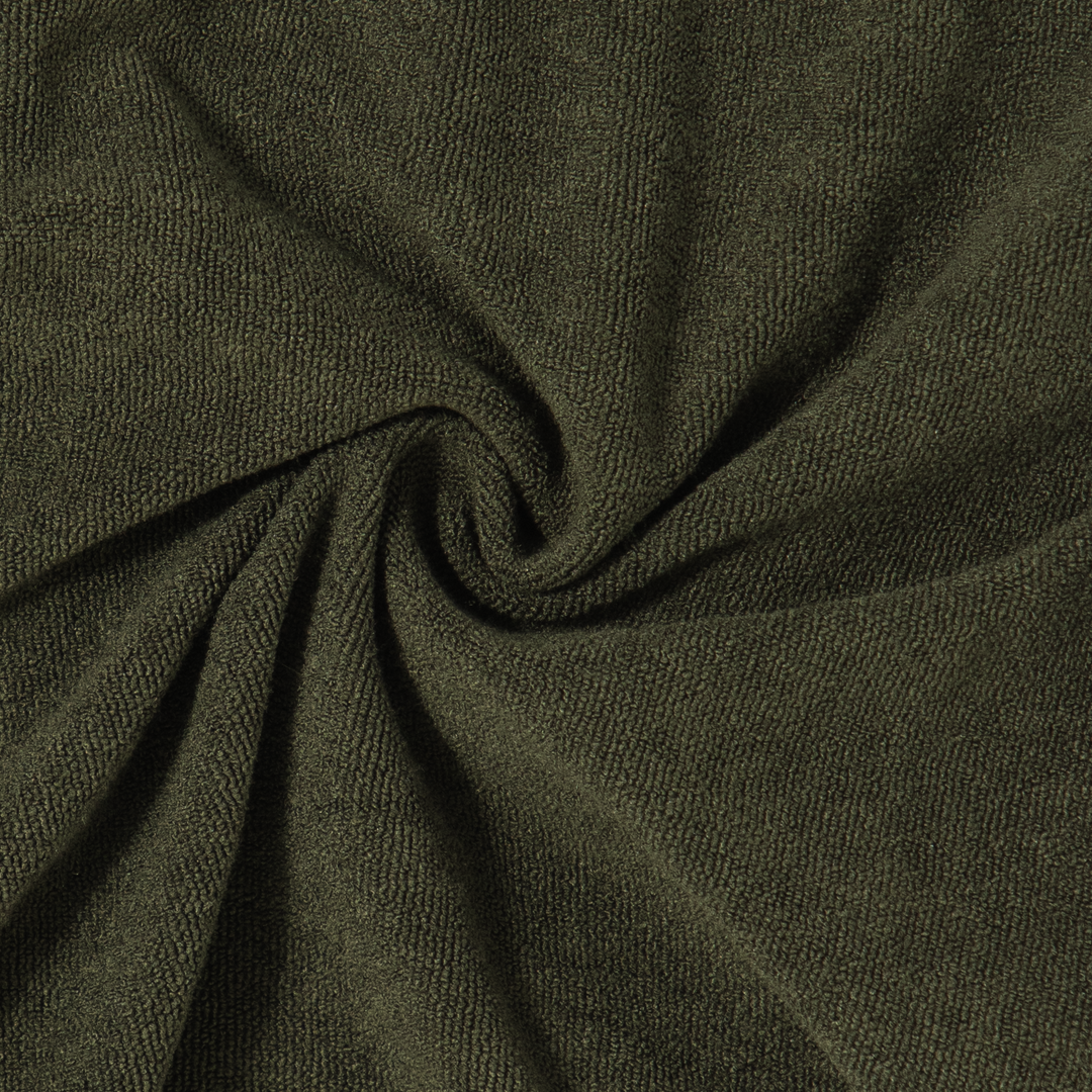 Coastal Terry Short Dark Pine fabric detail