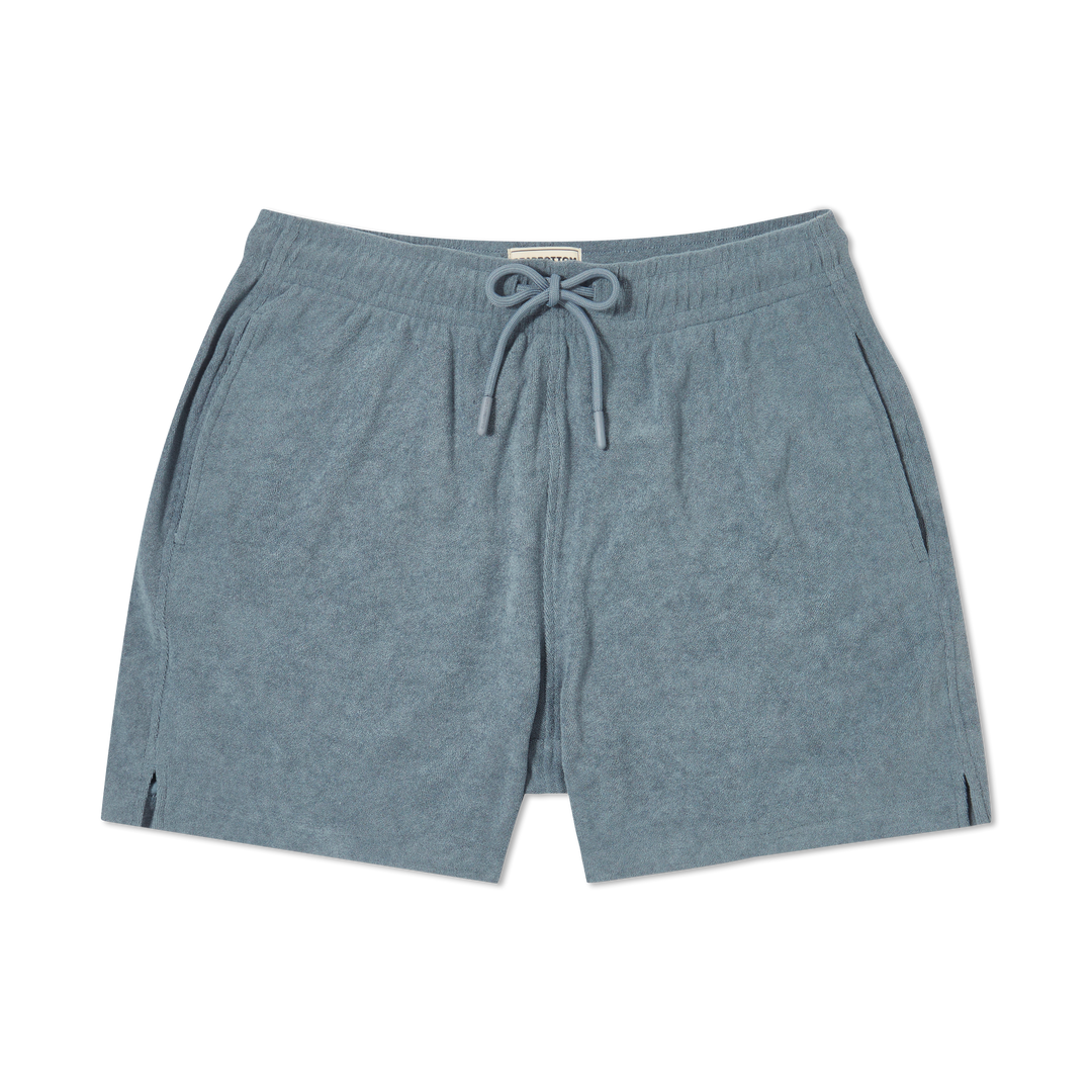 Coastal Terry Short Denim front flat