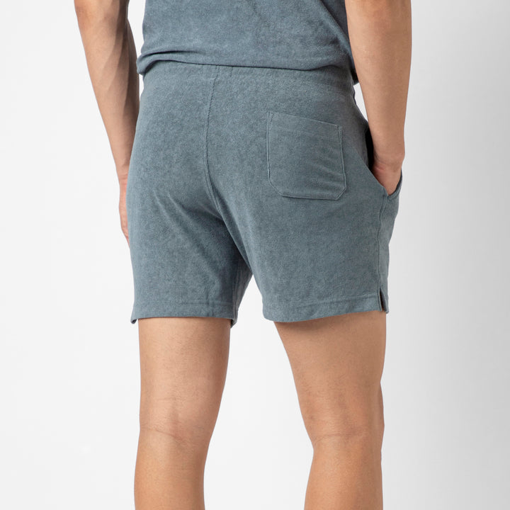 Coastal Terry Short Denim back on model