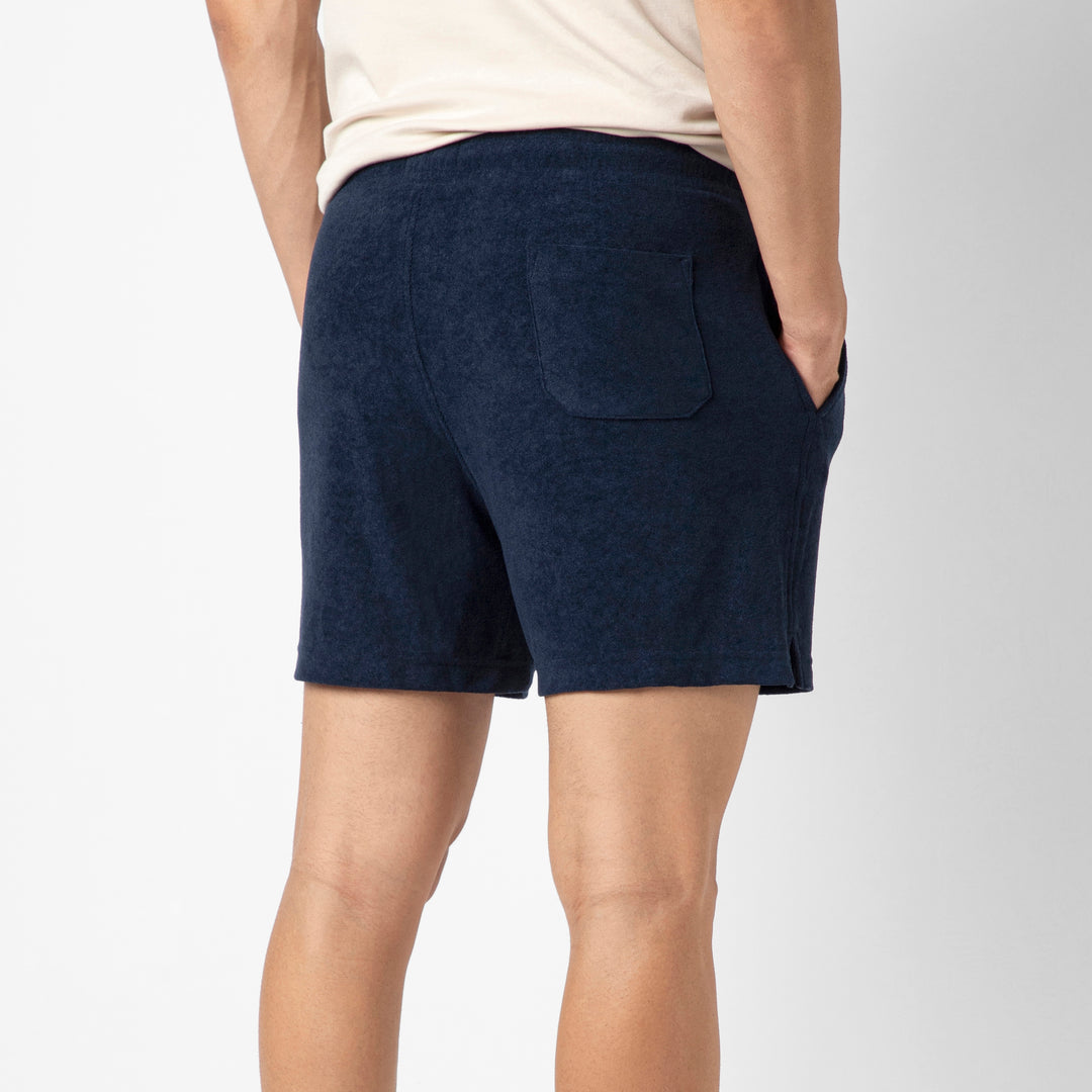 Coastal Terry Short Navy back on model