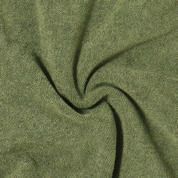 Coastal Terry Short Olive fabric detail