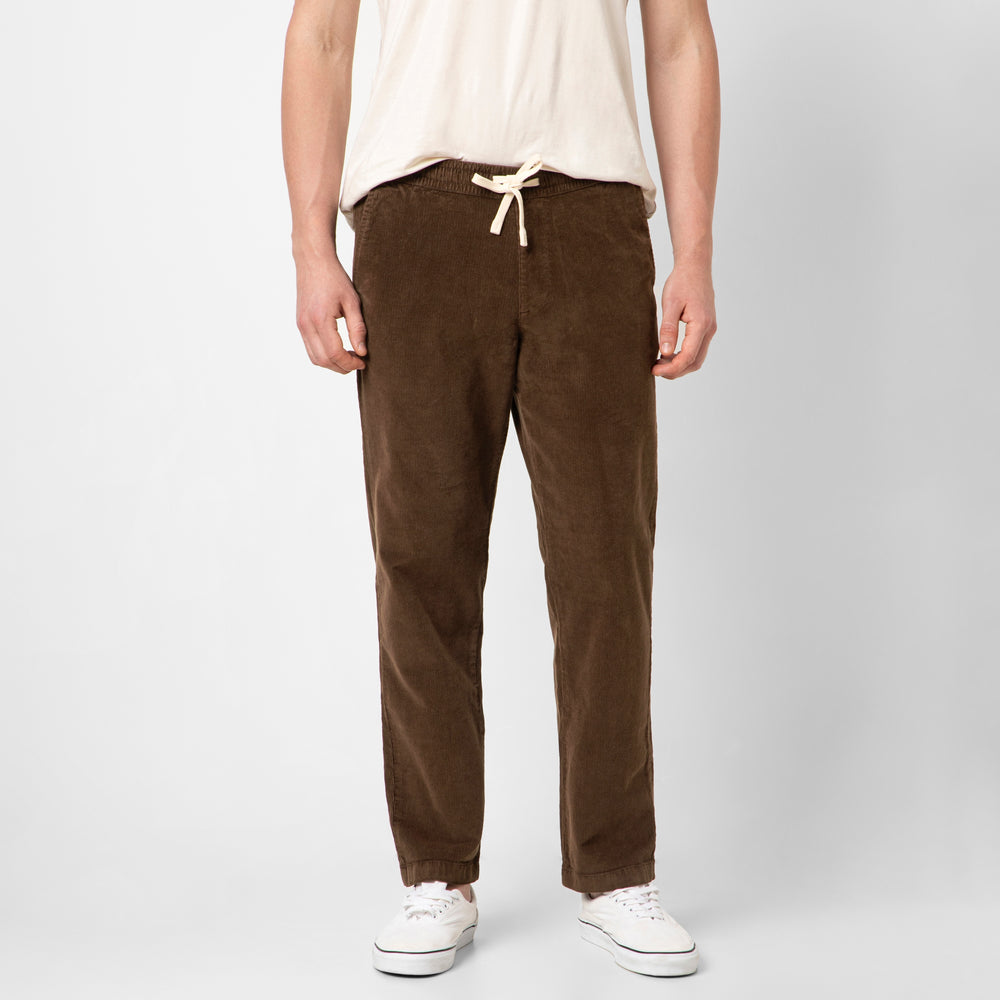Corduroy Easy Pant Cocoa front on model