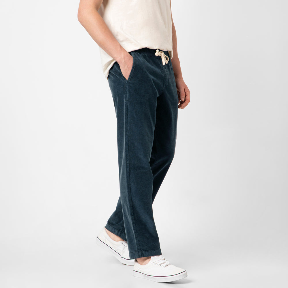 Corduroy Easy Pant side on model