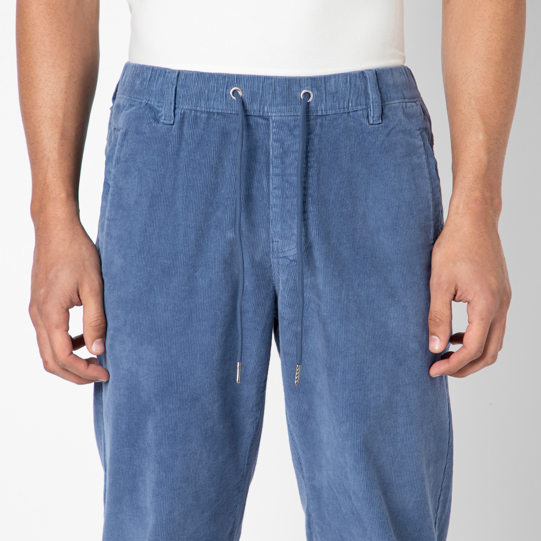 Corduroy Industry Pant Blue on model front