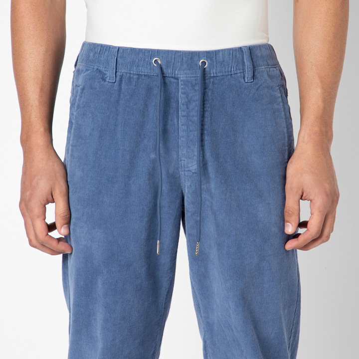 Corduroy Industry Pant Blue on model front