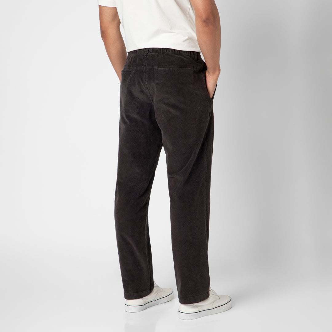 Corduroy Industry Pant Charcoal Black on model back