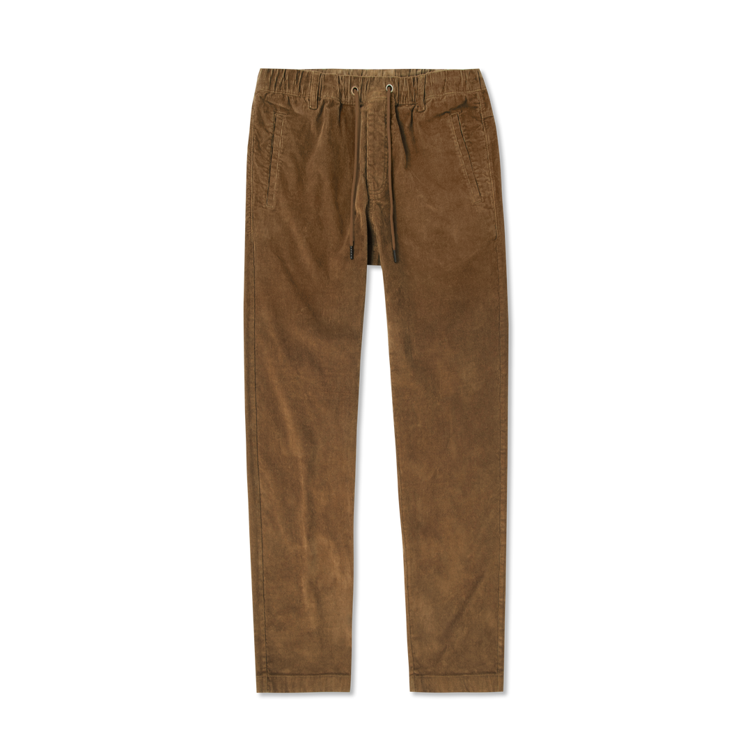 Corduroy Industry Pant Walnut on front flat