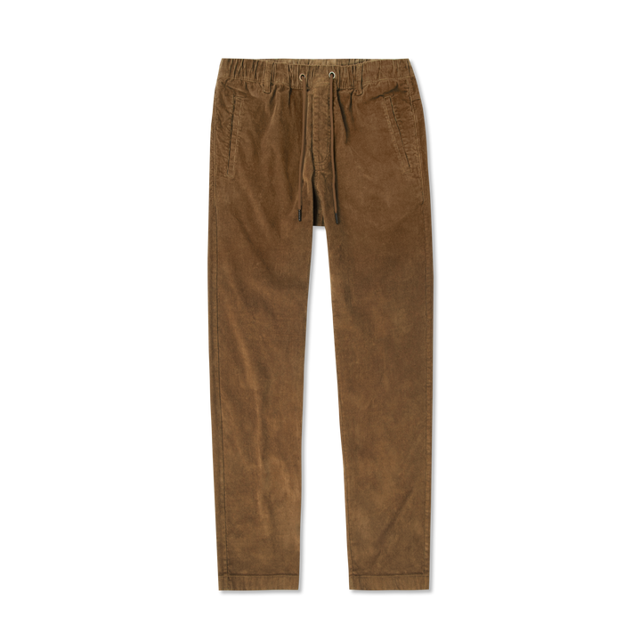 Corduroy Industry Pant Walnut on front flat