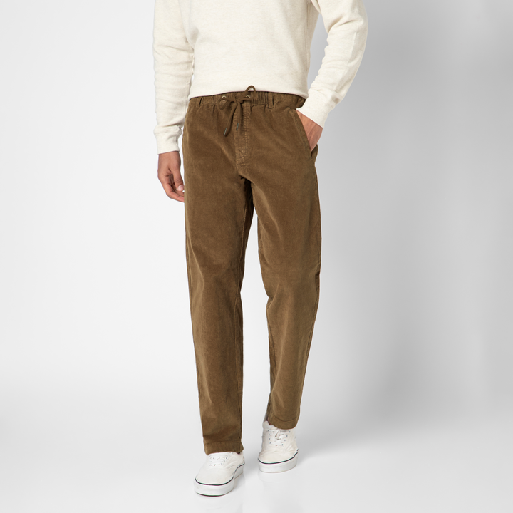 Corduroy Industry Pant Walnut on model front